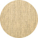 Round Abstract Brown Contemporary Rug, con1751brn