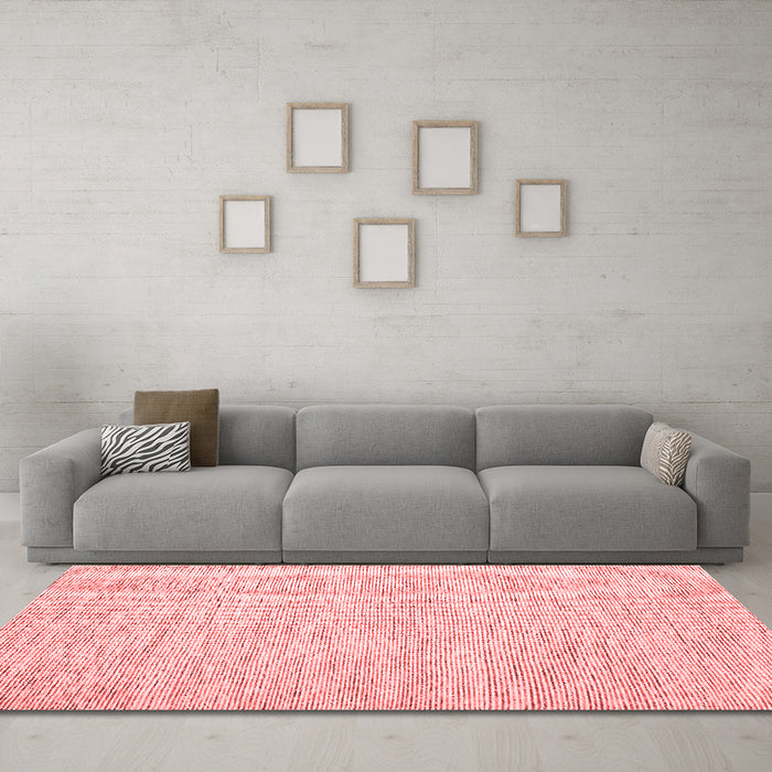 Contemporary Red Washable Rugs