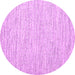 Round Machine Washable Abstract Pink Contemporary Rug, wshcon1751pnk