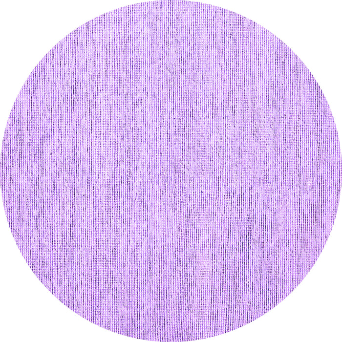 Round Abstract Purple Contemporary Rug, con1751pur