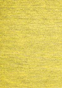 Abstract Yellow Contemporary Rug, con1751yw