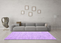 Machine Washable Abstract Purple Contemporary Rug, wshcon1751pur