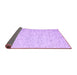 Sideview of Abstract Purple Contemporary Rug, con1751pur