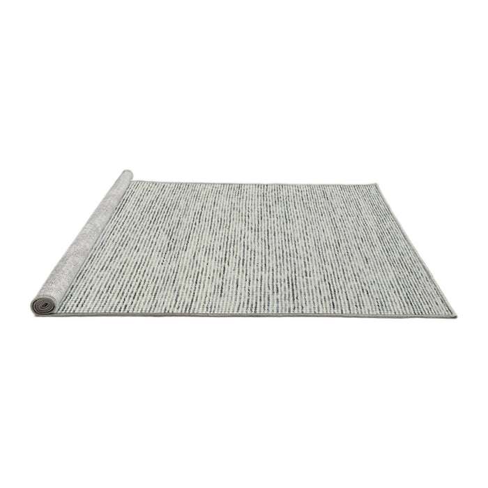 Serging Thickness of Machine Washable Contemporary Dark Gray Rug, wshcon1752