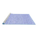 Sideview of Machine Washable Abstract Blue Contemporary Rug, wshcon1752blu