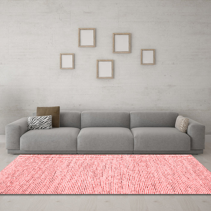 Contemporary Red Washable Rugs