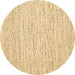 Round Abstract Brown Contemporary Rug, con1752brn