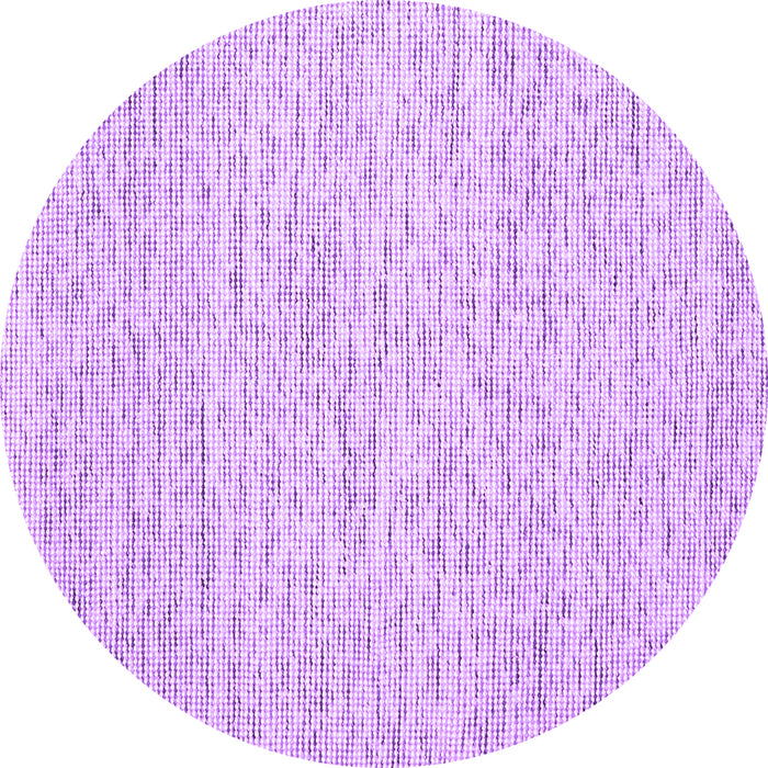 Round Machine Washable Abstract Purple Contemporary Area Rugs, wshcon1752pur