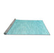 Sideview of Machine Washable Abstract Light Blue Contemporary Rug, wshcon1753lblu