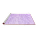 Sideview of Machine Washable Abstract Purple Contemporary Area Rugs, wshcon1753pur