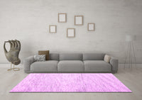 Machine Washable Abstract Pink Contemporary Rug, wshcon1753pnk