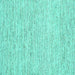 Square Abstract Turquoise Contemporary Rug, con1754turq