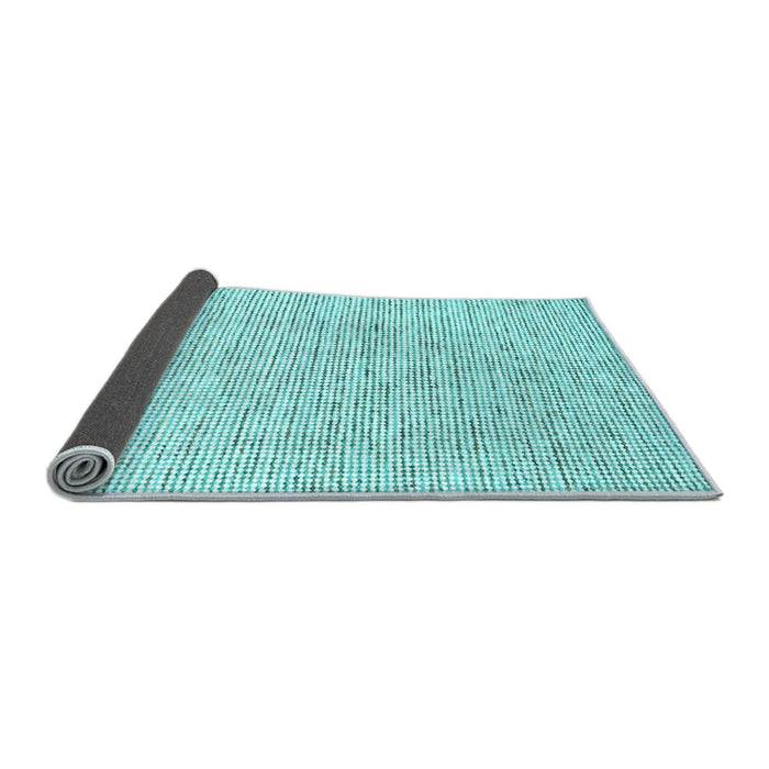 Sideview of Abstract Light Blue Contemporary Rug, con1754lblu