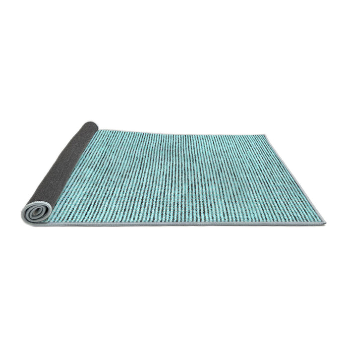 Sideview of Abstract Light Blue Contemporary Rug, con1755lblu