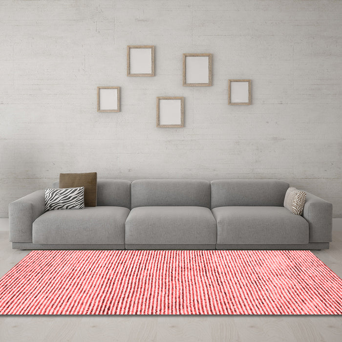 Contemporary Red Washable Rugs