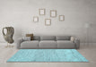 Machine Washable Abstract Light Blue Contemporary Rug in a Living Room, wshcon1755lblu