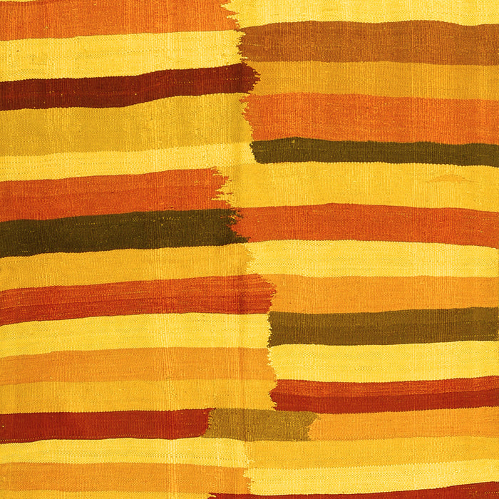 Oriental Yellow Traditional Rug, con1756yw