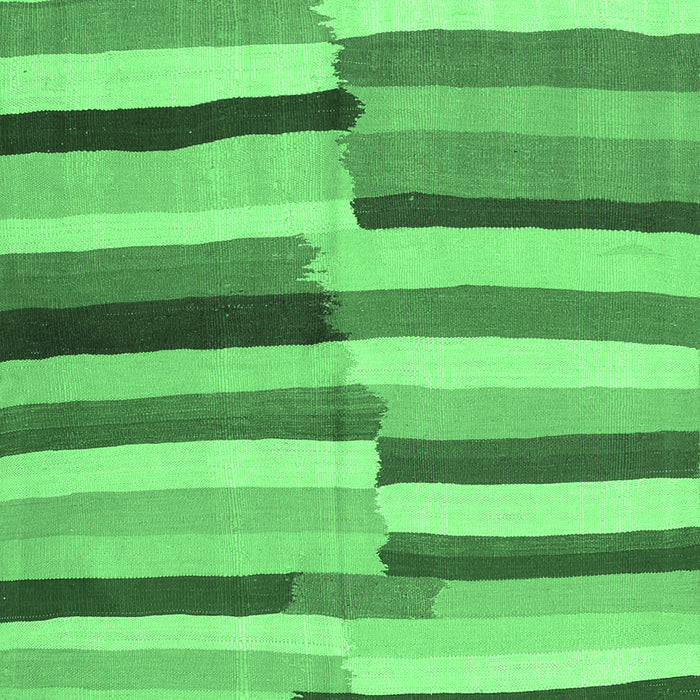 Machine Washable Oriental Emerald Green Traditional Area Rugs, wshcon1756emgrn