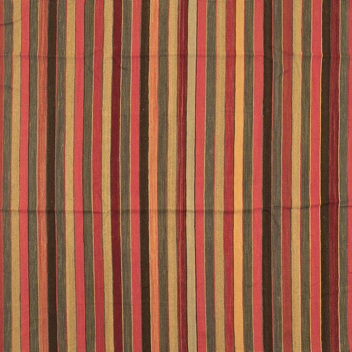 Square Southwestern Brown Country Rug, con1757brn