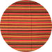 Square Southwestern Orange Country Rug, con1757org