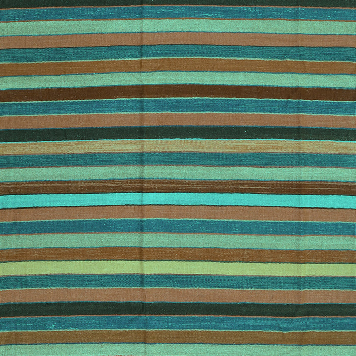 Machine Washable Southwestern Turquoise Country Area Rugs, wshcon1757turq