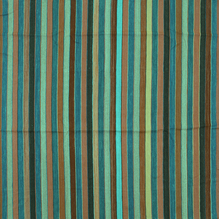 Square Machine Washable Southwestern Turquoise Country Area Rugs, wshcon1757turq