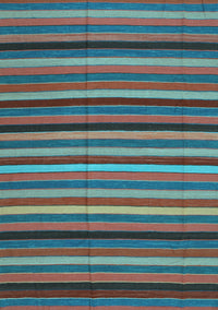 Southwestern Light Blue Country Rug, con1757lblu