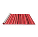 Country Red Washable Rugs