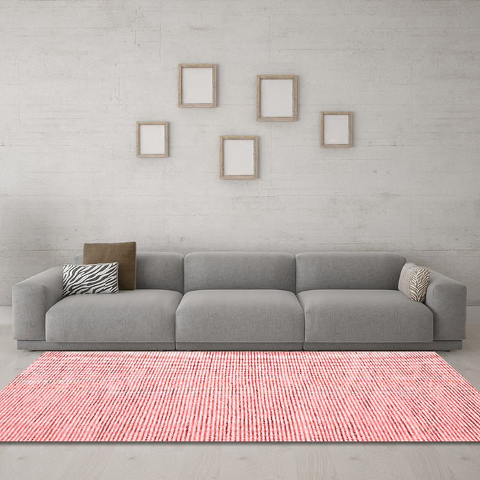 Contemporary Red Washable Rugs