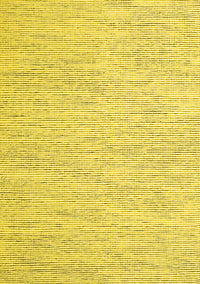 Abstract Yellow Contemporary Rug, con1758yw