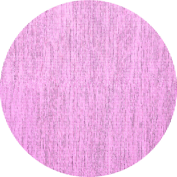 Round Abstract Pink Contemporary Rug, con1758pnk