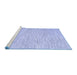 Sideview of Machine Washable Abstract Blue Contemporary Rug, wshcon1758blu