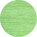 Square Abstract Green Contemporary Rug, con1759grn