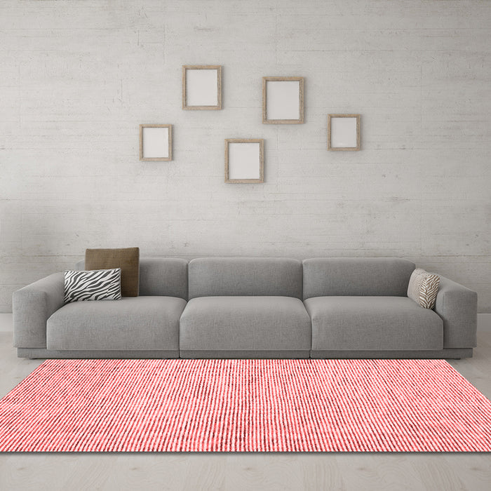 Contemporary Red Washable Rugs