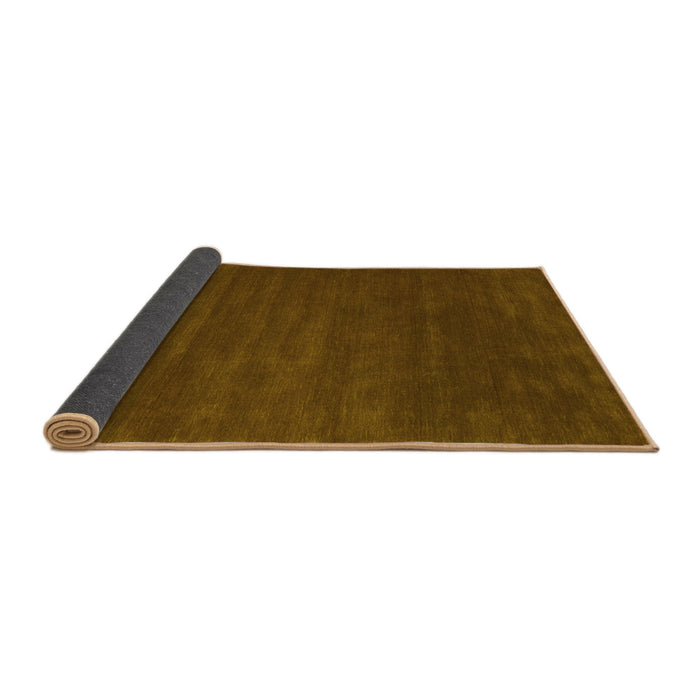 Sideview of Abstract Yellow Contemporary Rug, con175yw