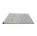 Serging Thickness of Machine Washable Contemporary Dark Gray Rug, wshcon1760