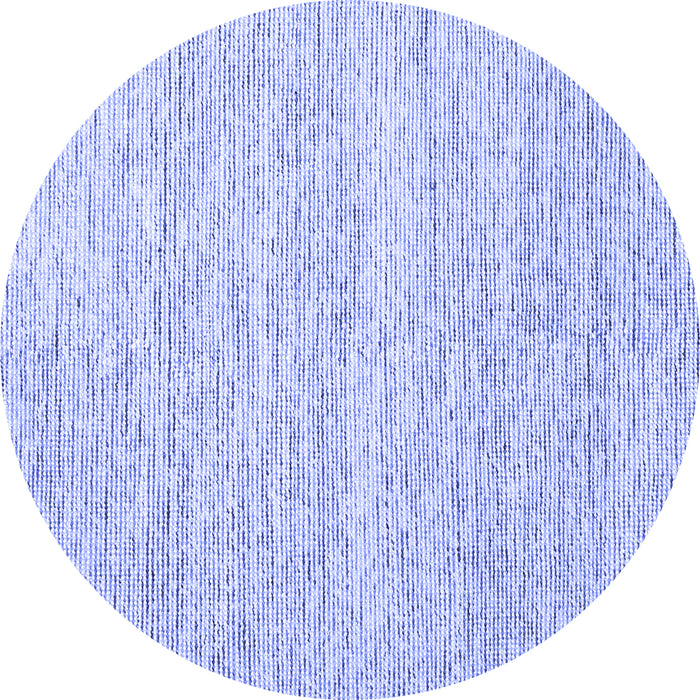 Round Abstract Blue Contemporary Rug, con1760blu