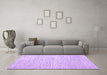 Machine Washable Abstract Purple Contemporary Area Rugs in a Living Room, wshcon1760pur