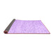 Sideview of Abstract Purple Contemporary Rug, con1760pur