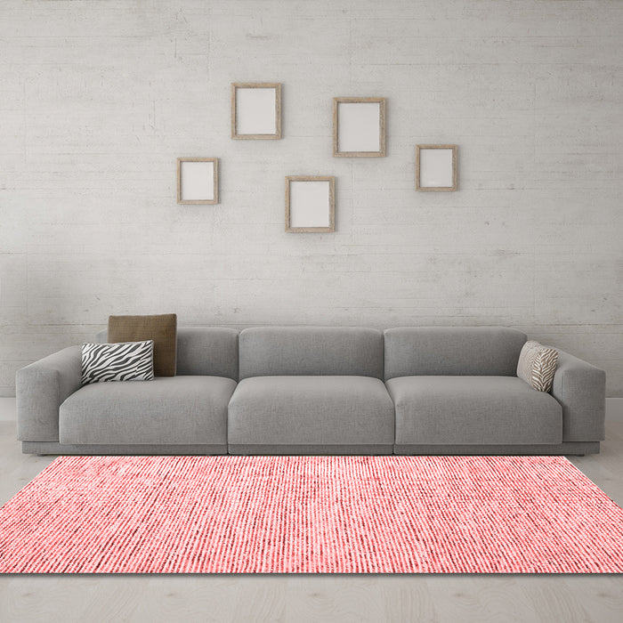 Contemporary Red Washable Rugs