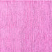 Square Abstract Pink Contemporary Rug, con1761pnk