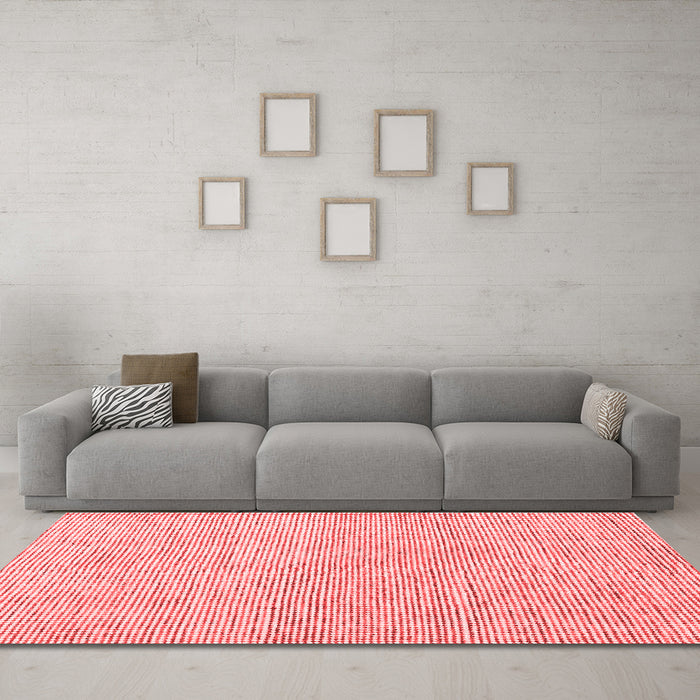 Contemporary Red Washable Rugs