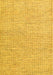 Machine Washable Abstract Yellow Contemporary Rug, wshcon1761yw