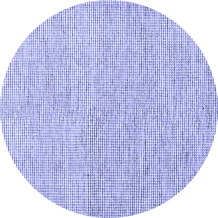 Round Abstract Blue Contemporary Rug, con1761blu