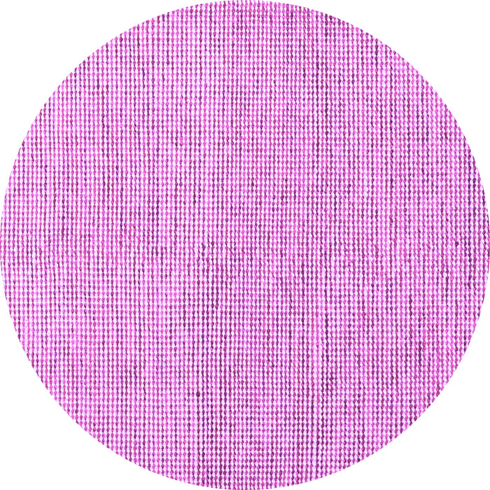 Round Abstract Purple Contemporary Rug, con1761pur