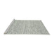 Serging Thickness of Machine Washable Contemporary Gunmetal Gray Rug, wshcon1762