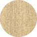 Round Abstract Brown Contemporary Rug, con1762brn