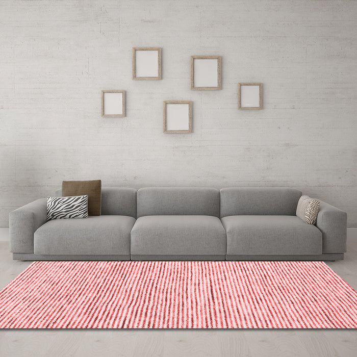 Contemporary Red Washable Rugs