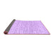 Sideview of Abstract Purple Contemporary Rug, con1762pur