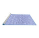 Sideview of Machine Washable Abstract Blue Contemporary Rug, wshcon1762blu